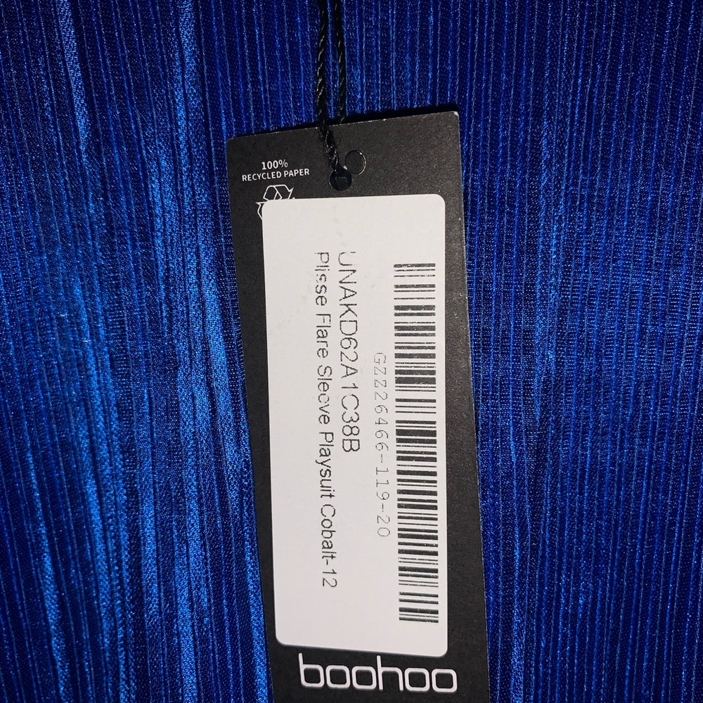 Boohoo Colbalt Blue Romper Size 12 - Picture 4 of 5